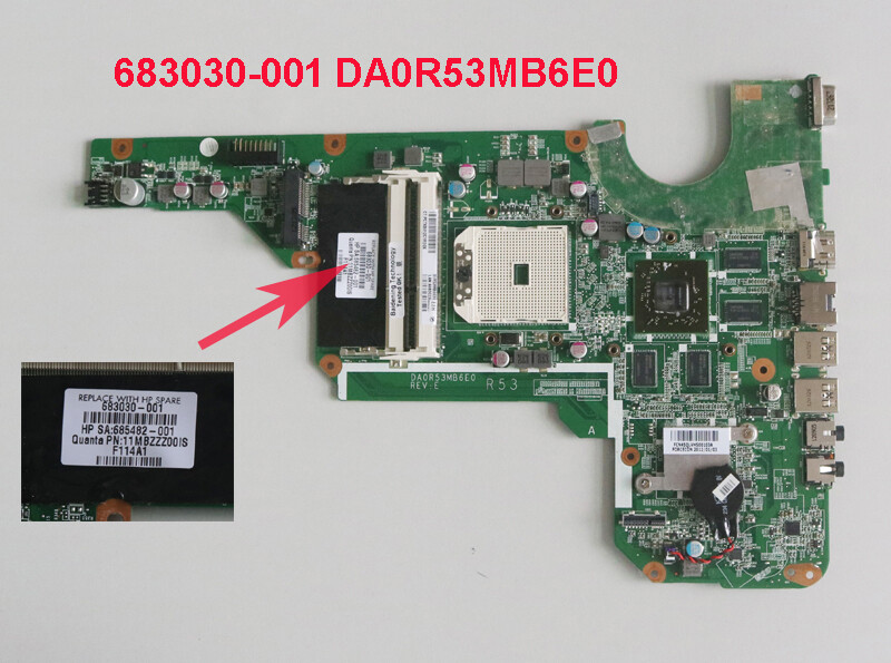 For HP Pavilion 683030-501  Motherboard 683030-001G4-2000 G6-2000 G7Z-2000