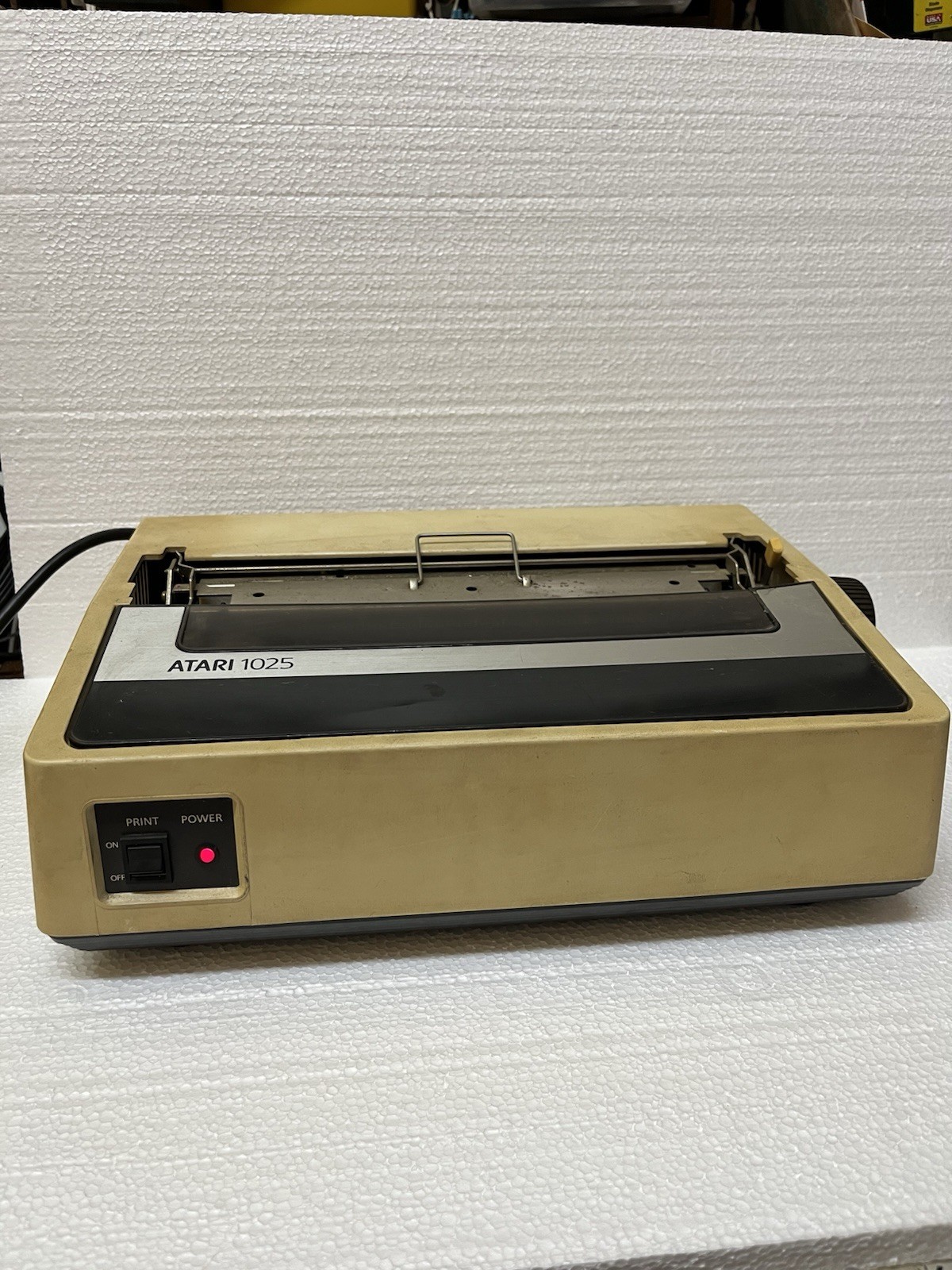 Vintage 1982 Atari 1025 Printer- Powers On Untested