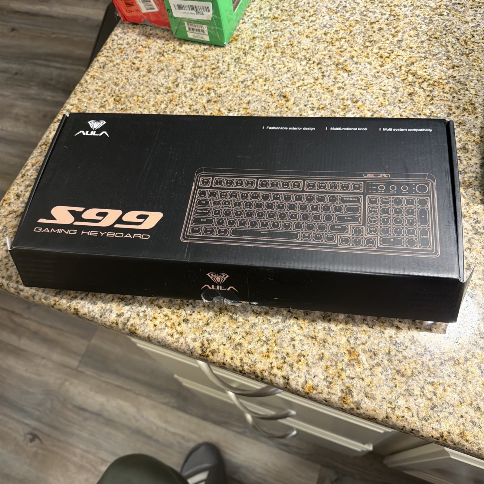 Aula S99 Tri Mode Gaming Keyboard - Pink