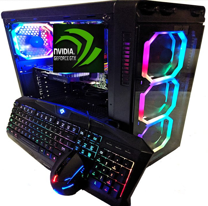 i7 CUSTOM GAMING DESKTOP PC SSD+1TB 16GB NO GRAPHICS CARD ADD YOURS Win 10 WiFi