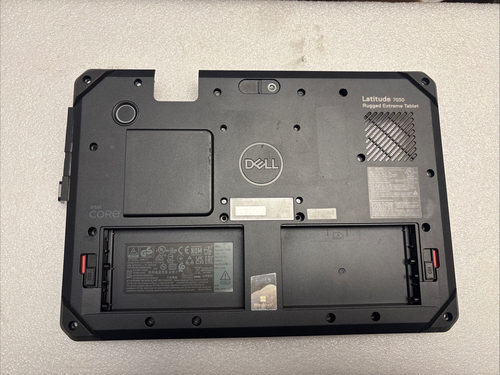 Original Bottom Case for Dell Latitude 7030 Rugged Extreme Tablet Black M65