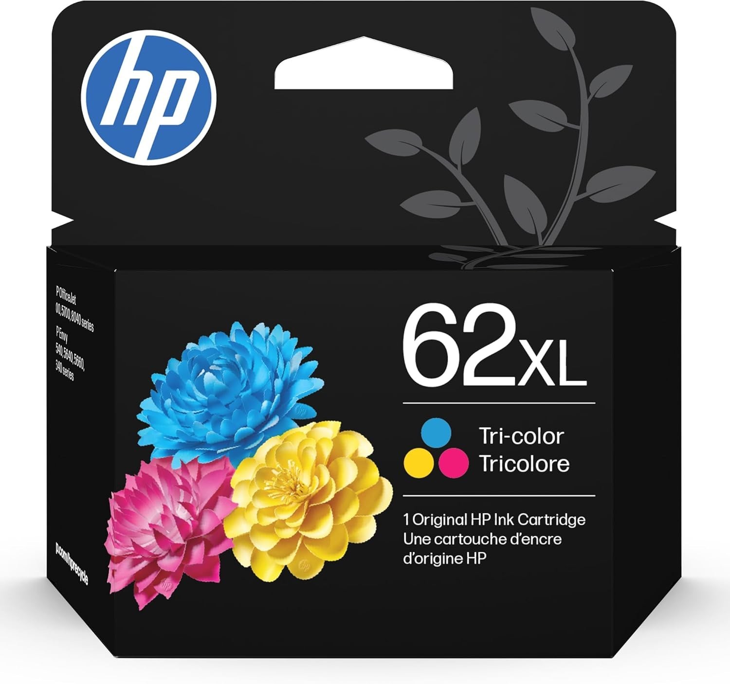 Genuine HP 62XL Tri-Color Ink Cartridge ~415 pages C2P07AN Original Exp - 01/28