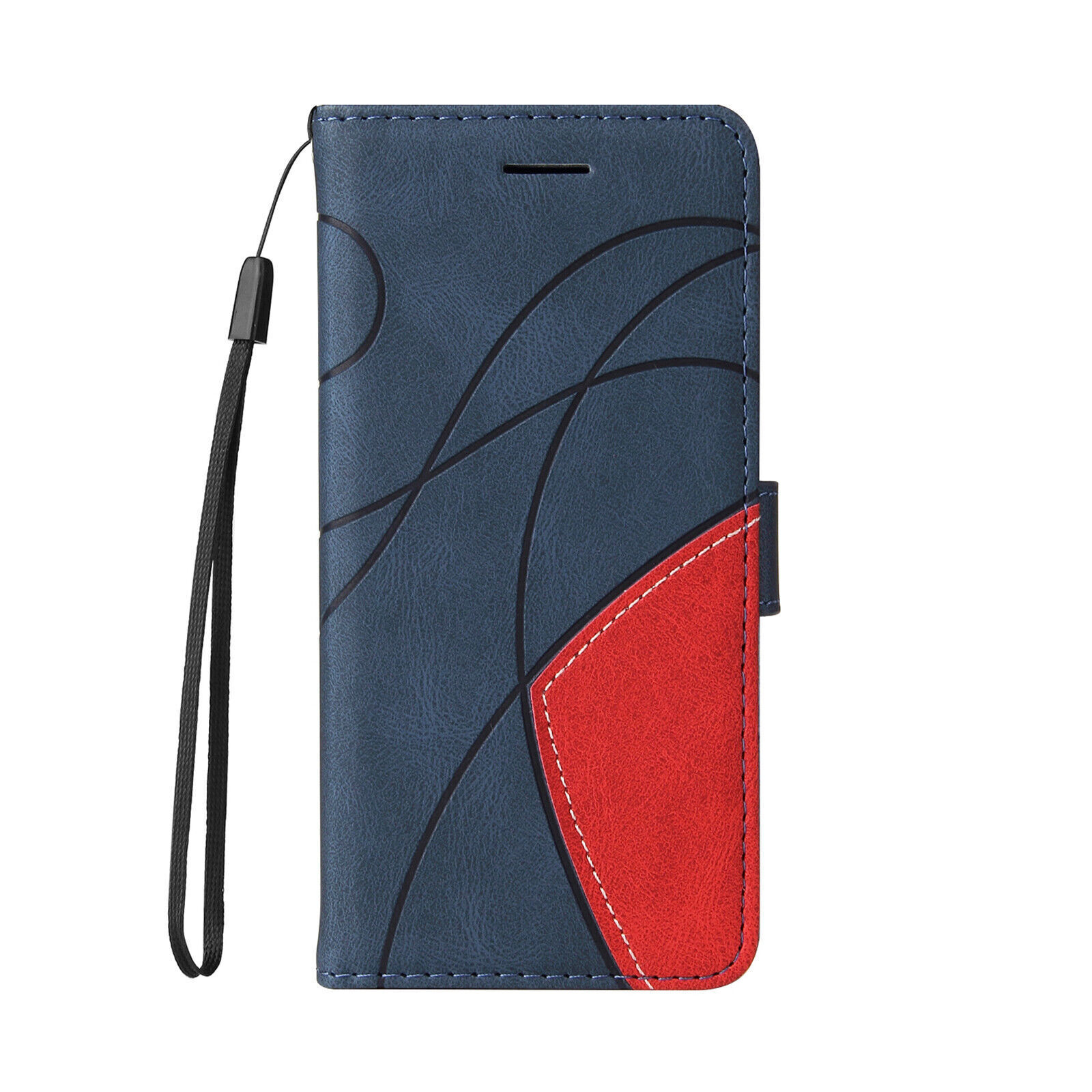 Luxury Splice Leather Wallet Cover Case For 17 16 15 14 13 12 11 Pro Max 7 8 XR