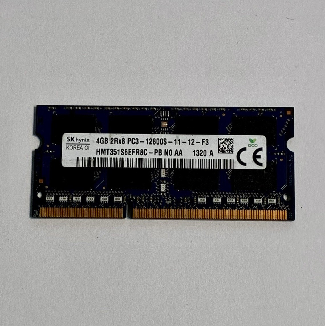 SK hynix 4GB DDR3 SDRAM SO-DIMM PC3-12800S 204-Pin Non-ECC Unbuffered
