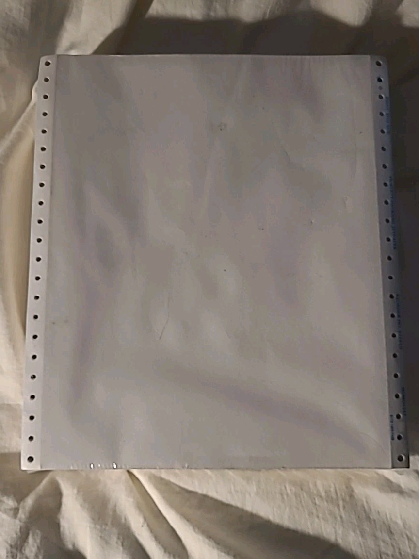 HP JetPaper REORDER NO. 91241N Continuous Form Printer Paper Dot Matrix Vtg