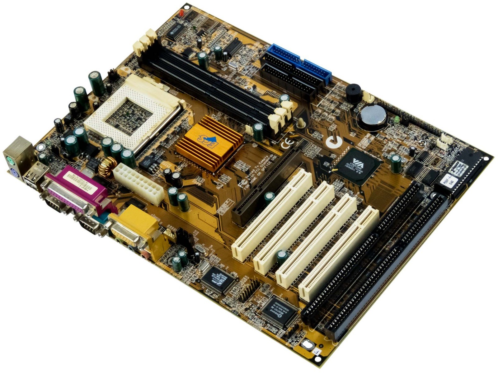 MOTHERBOARD ECS P6BAP-A+ REV 2.2 s370 SDRAM ISA PCI