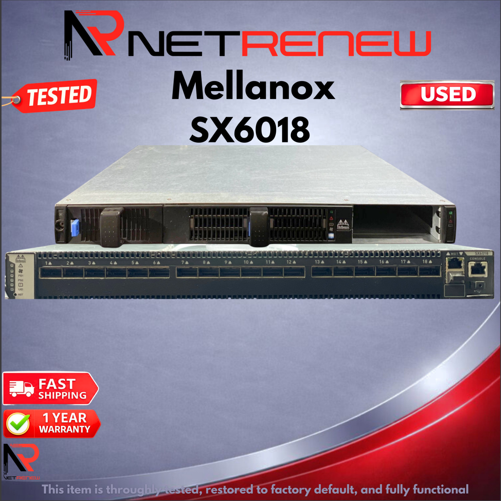 Mellanox SX6018  VIP InfiniBand 18-QSFP+Ports Switch