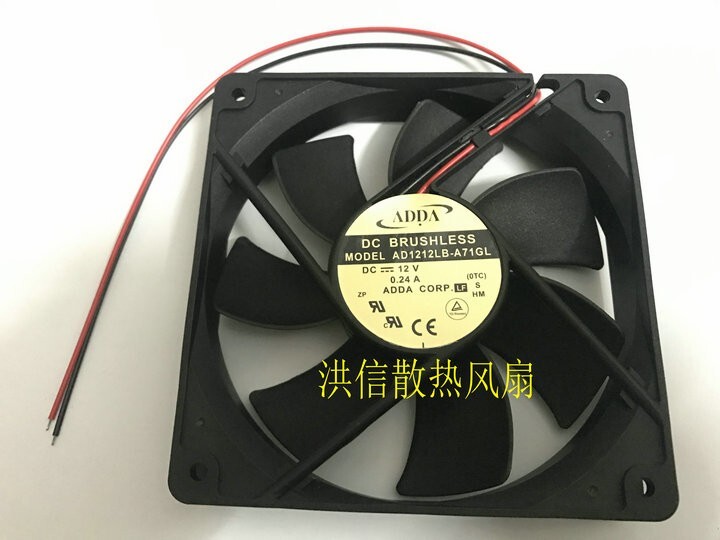 ADDA 12025 AD1212LB-A71GL DC12V 0.24A 12cm Power Supply Chassis Fan