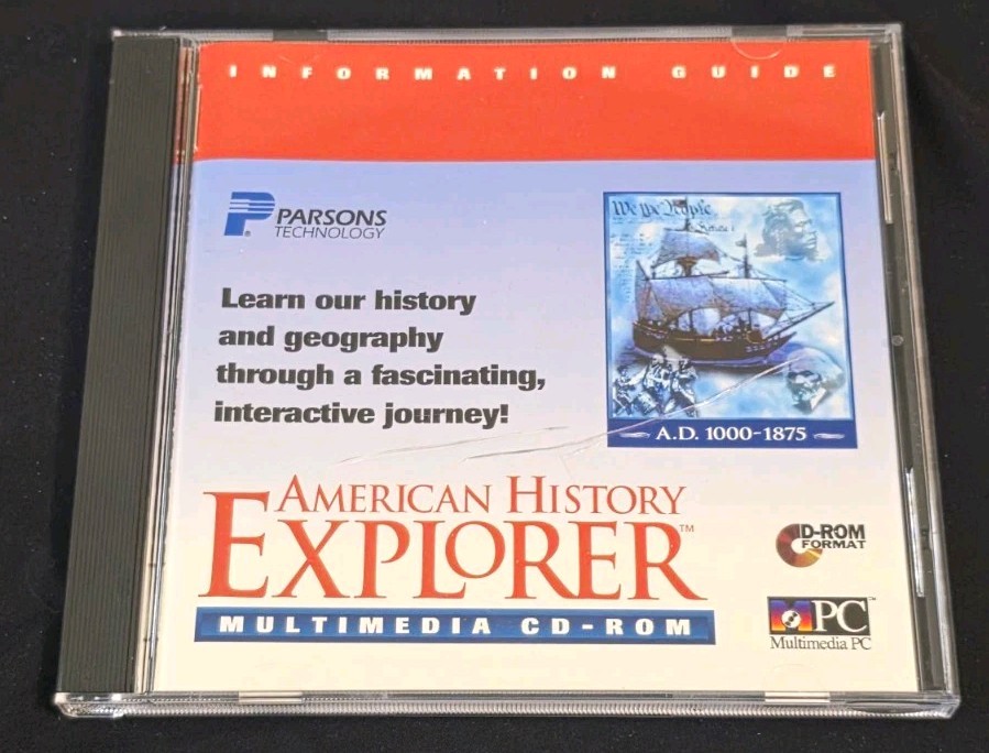 Parsons Technology American History Explorer Multimedia CD-ROM PC A.D. 1000-1875