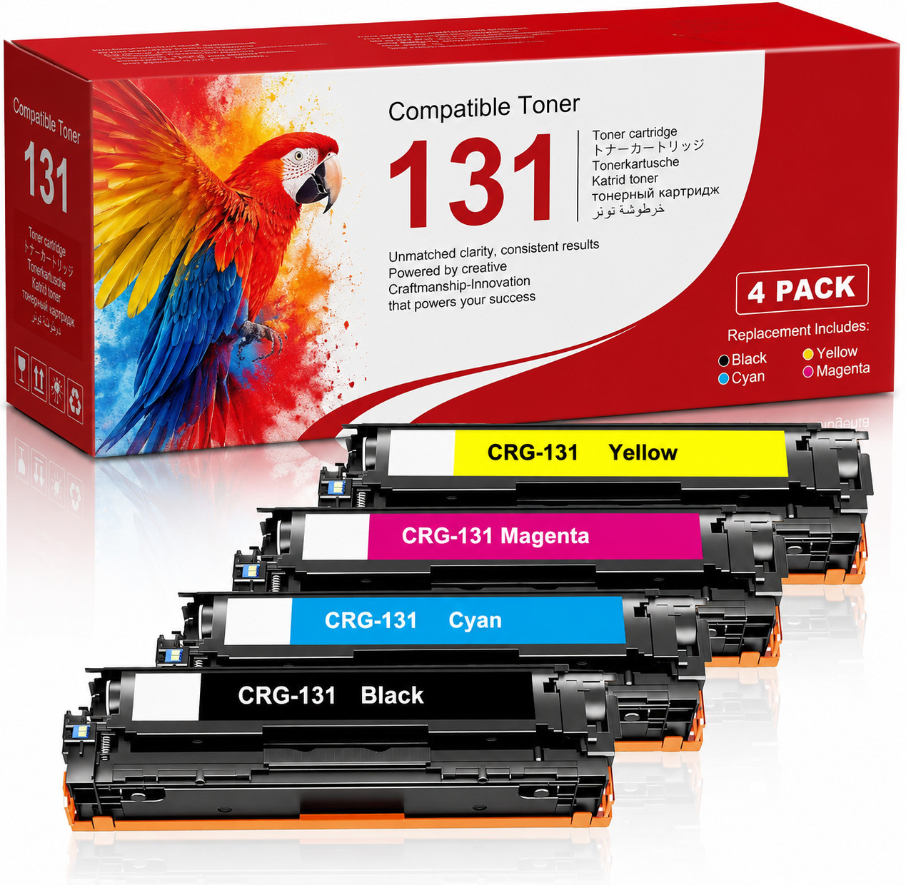 131 4PK CRG131 Toner Compatible For ImageClass MF8040Cn LBP7100Cn