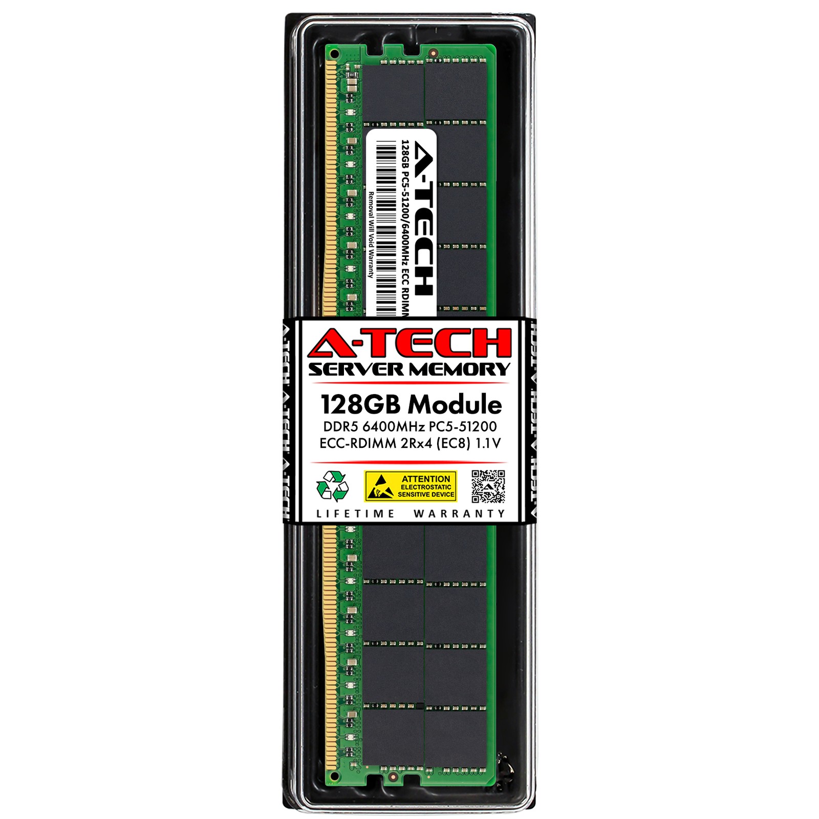 128GB DDR5 PC5-51200 RDIMM (Replacement for Samsung M321RAJA0MB2-CCP) Memory RAM