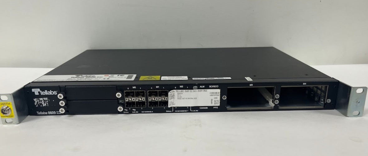 Tellabs 8609 Smart Router 82.86S-8609-R6 1RU Managed Access Switch 12-Port GbE