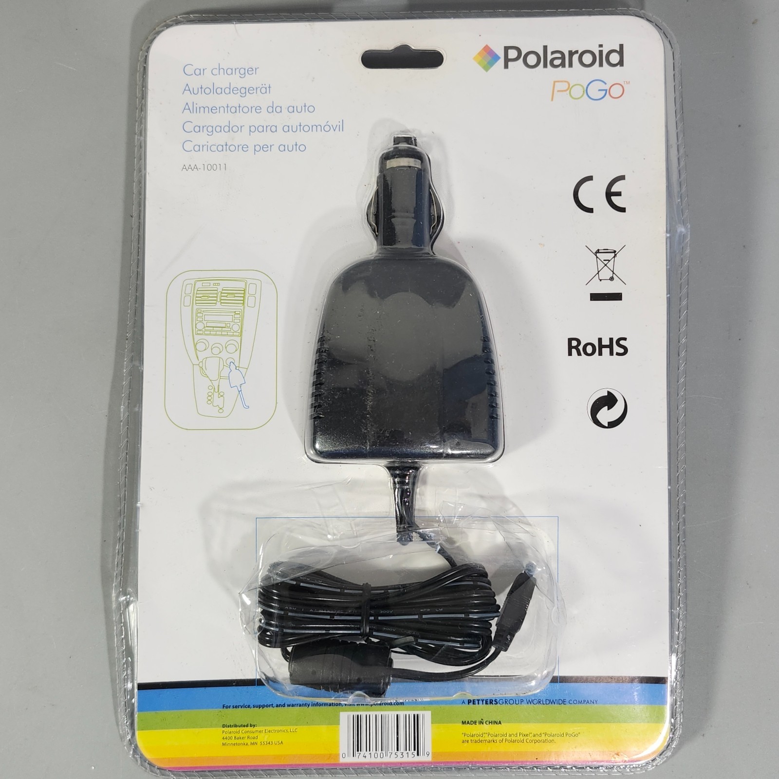 Car Charger for Polaroid PoGo Instant Mobile Printer OEM Accessory Only AAA-1001