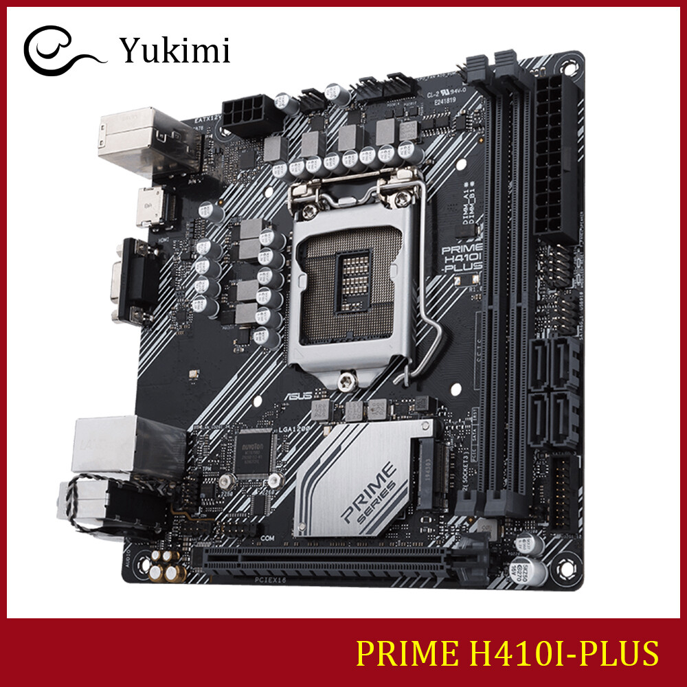 FOR ASUS PRIME H410I-PLUS Socket 1200 DDR4 64GB HDMI D-Sub Mini ITX Motherboard