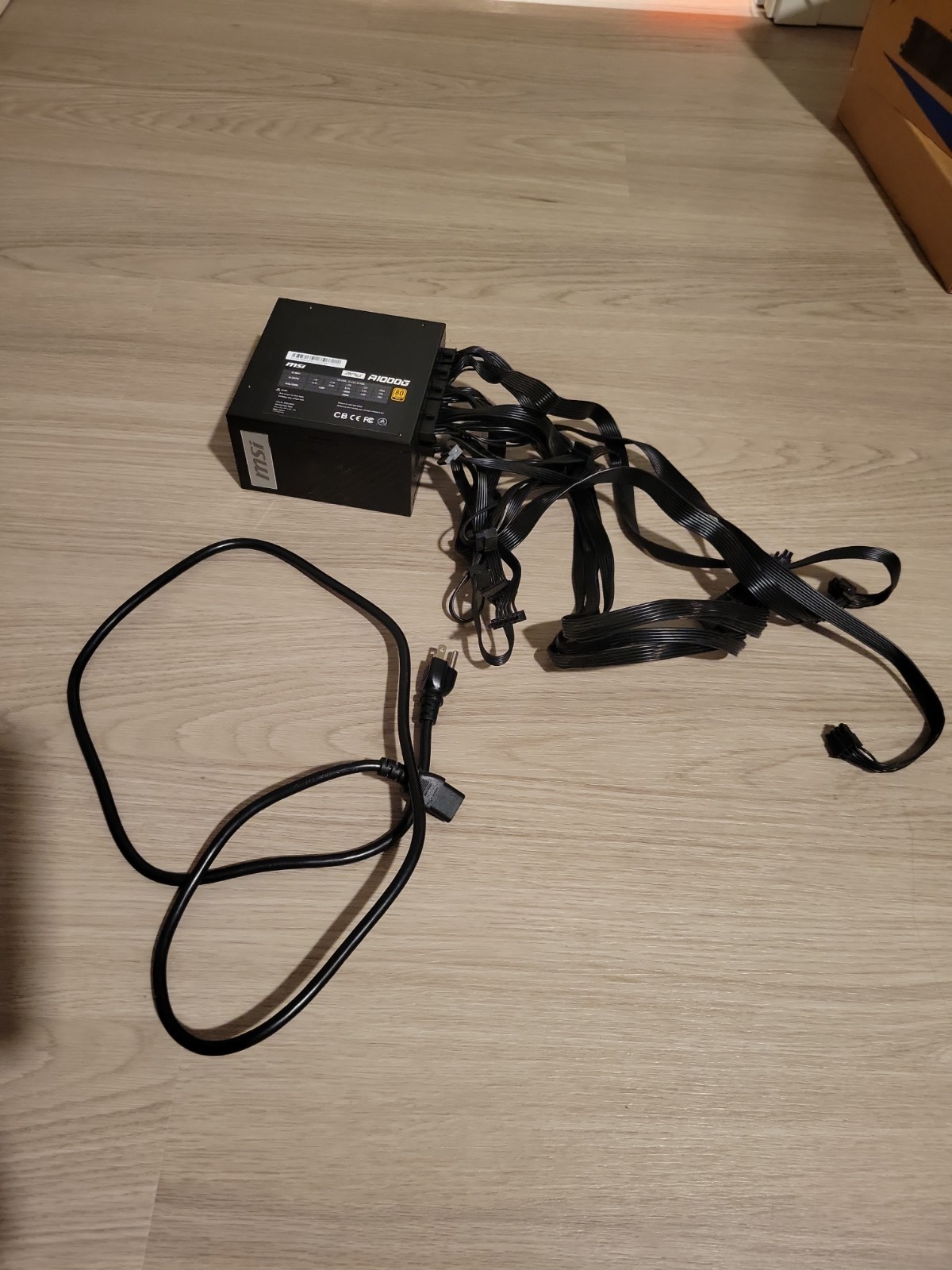 MSI MPG A1000G PCIE5 1000W 80 Plus Gold Power Supply