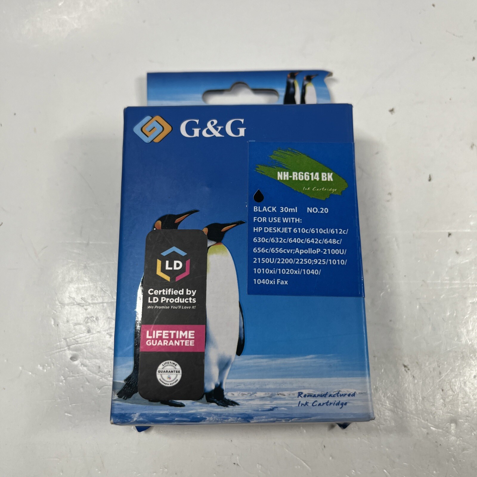 20 20 C6614DN Black Printer Ink Cartridge for HP Deskjet  610c 830c 632c 04/2023