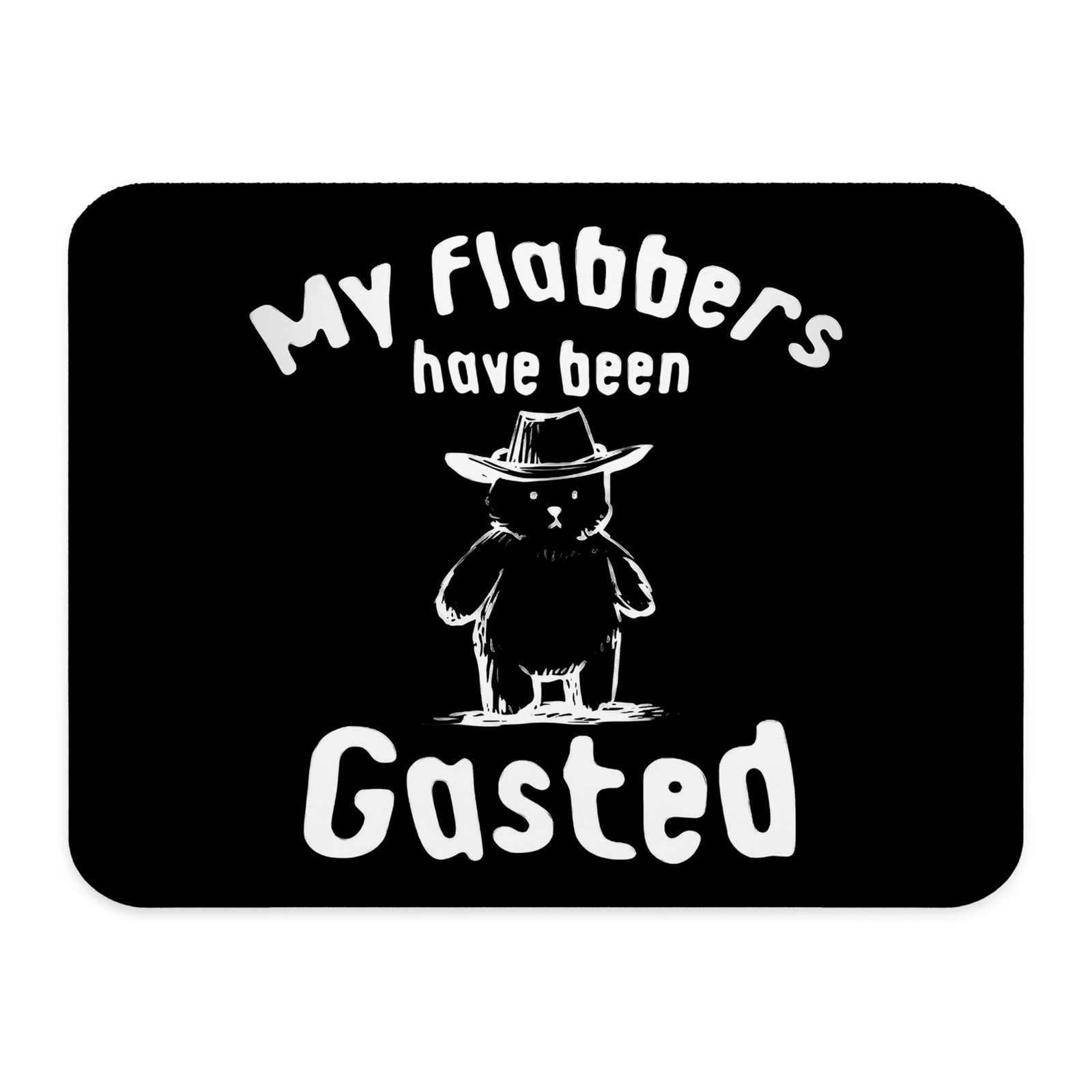 Funny Bear Mouse Pad Sarcastic Meme Desk Mat Work Office Gift 9.5x7.9 Inch