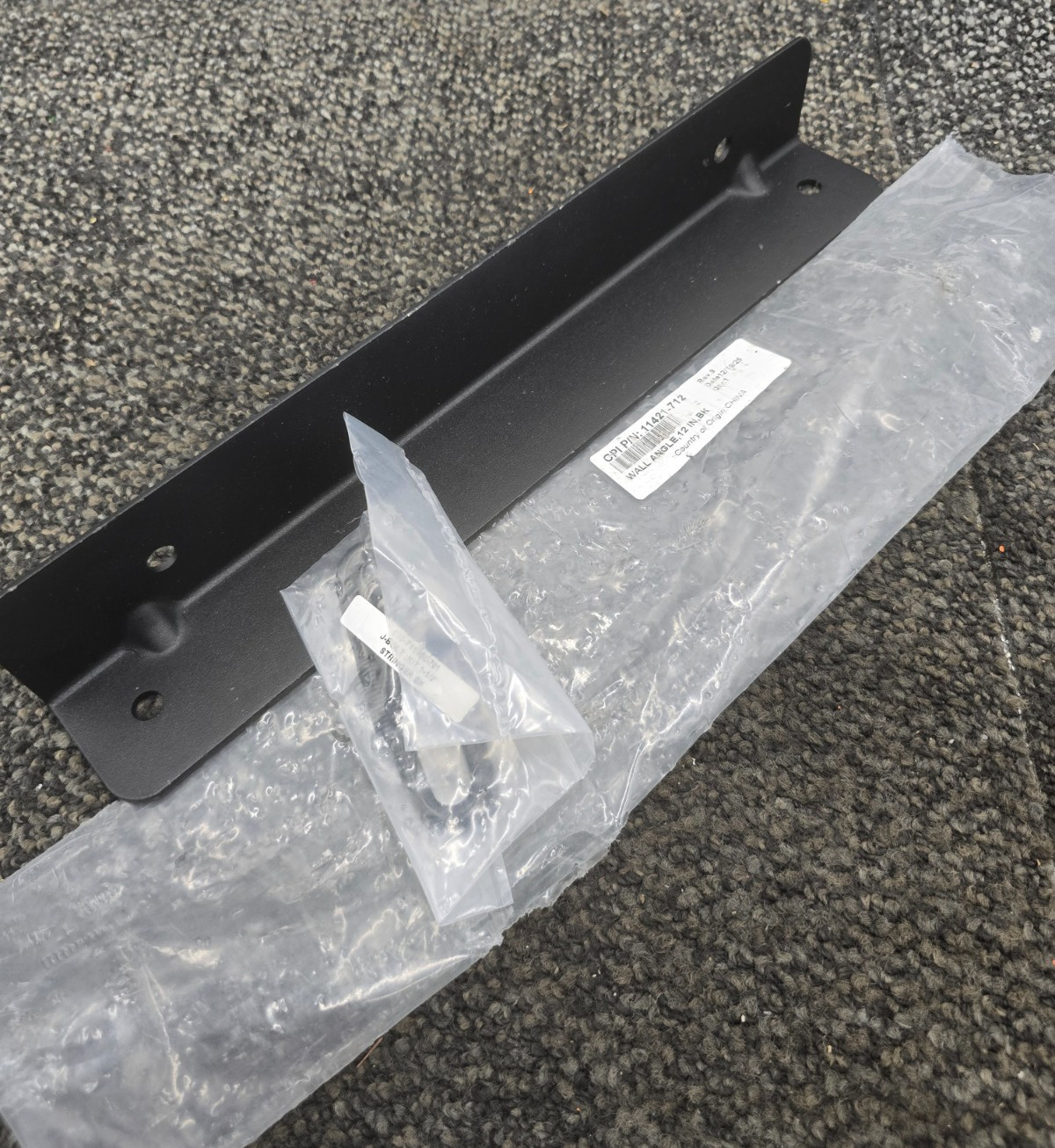 CPI 11421-712 Wall Angle 12"L Cable Runway Metal Frame w/ 025-711308-701 