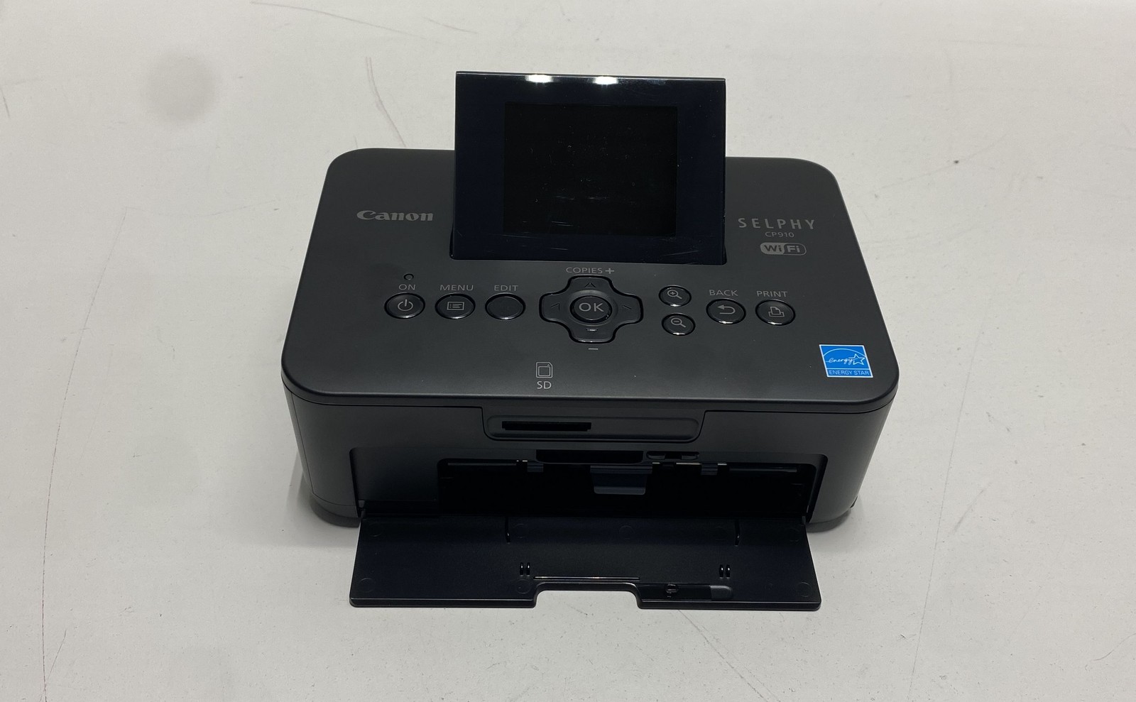 Canon SELPHY CP910 Compact Photo Printer WiFi Black CIB As-Is Power On Tested