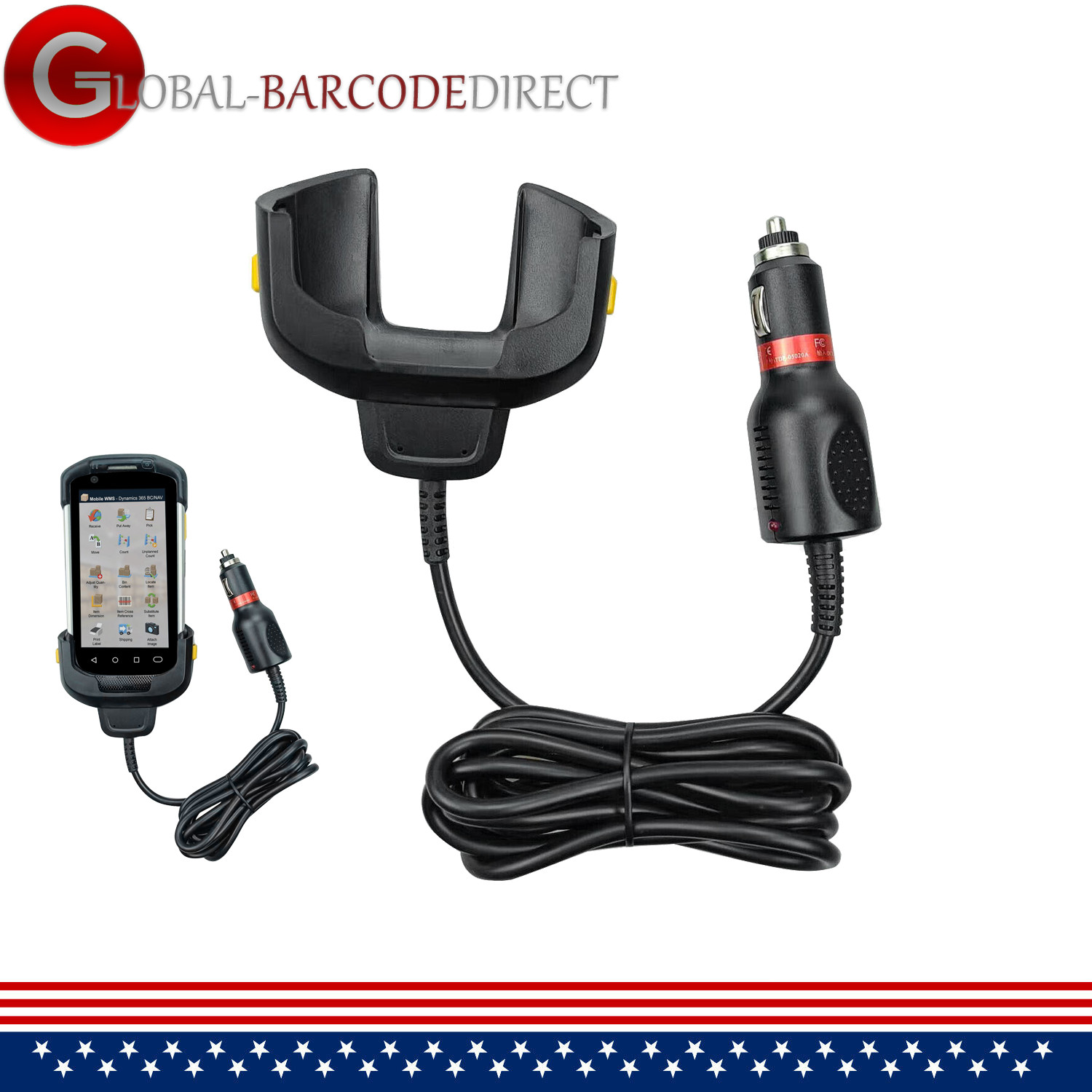 New DC Vehicle Auto Charger Cable for Zebra TC70 TC75 TC77 CHG-TC7X-CLA1-01