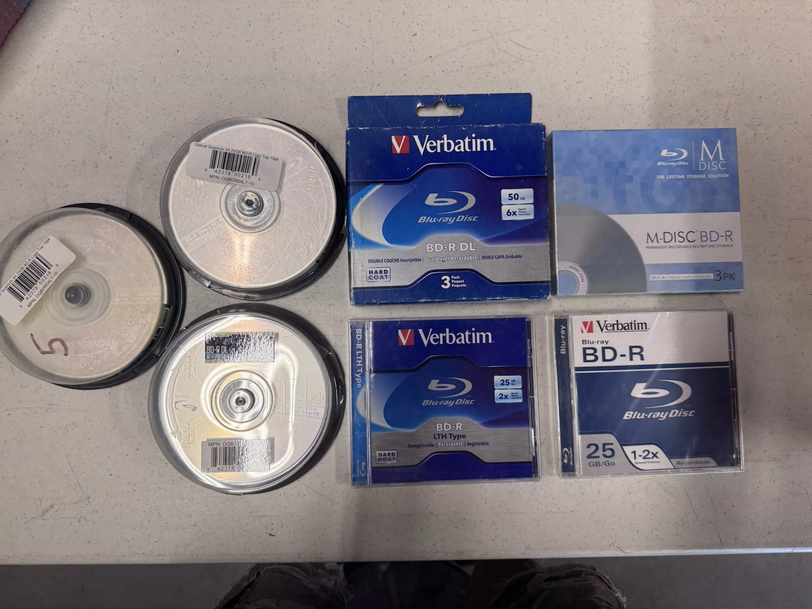 Verbatim/MDisc/Optical Quantum Blue Ray Recordable LOT  BD-R DL/BD-R    25/50 GB