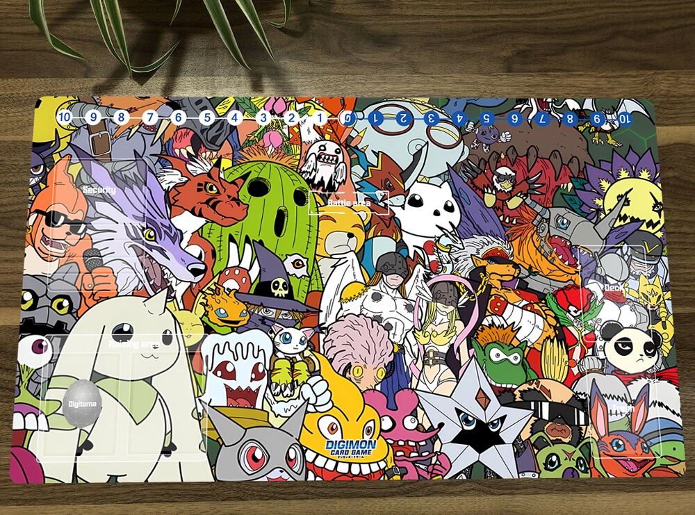 Digimon Adventure Table Playmat TCG CCG Pad Trading Card Game Mat Mousepad