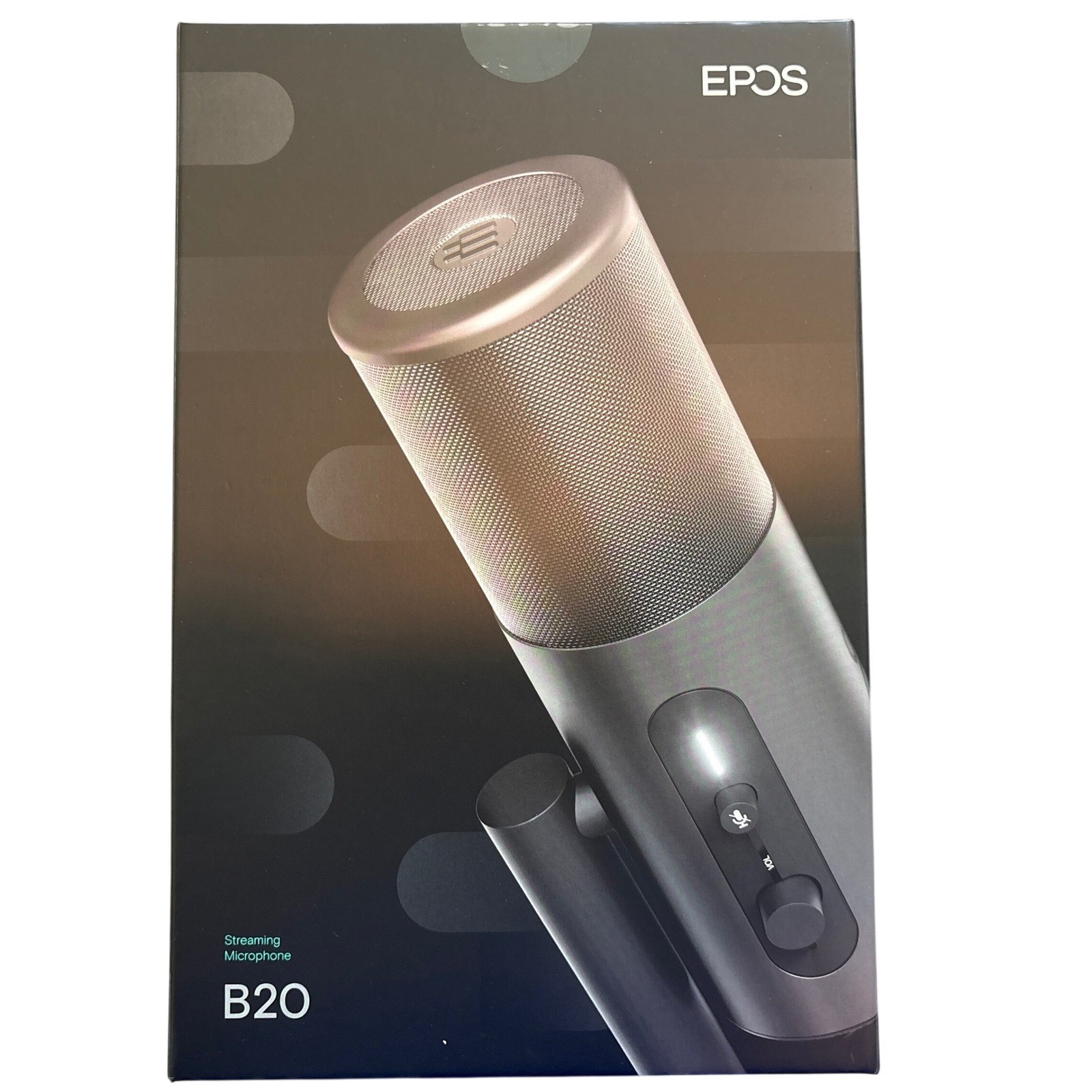 EPOS B20 Streaming Microphone USB Studio Quality for PC Mac PS4 EPWD2 Silver
