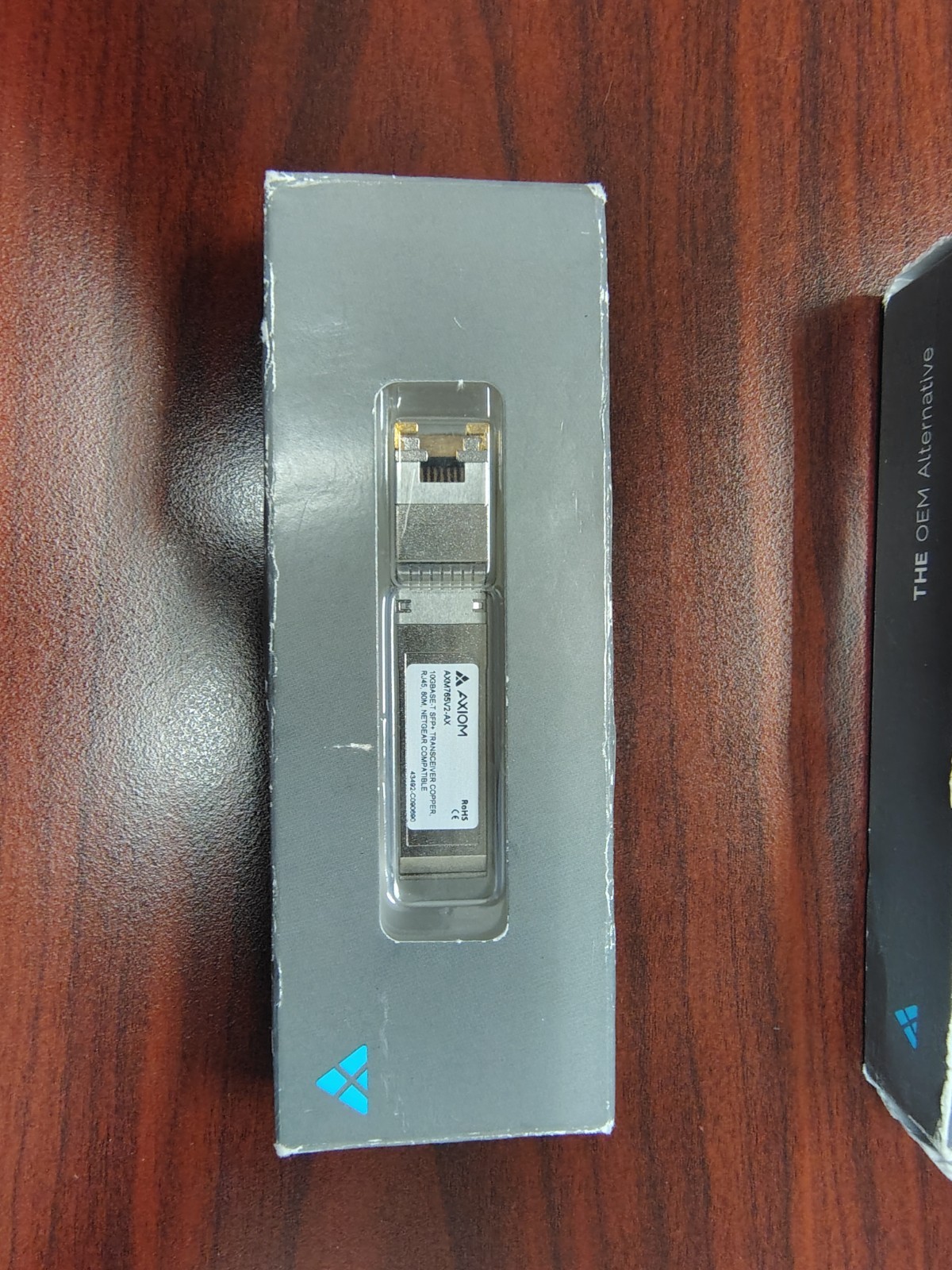 Axiom AXM765V2-AX 10GBASE-T SFP+ RJ45 Copper Transceiver 80m Netgear Compatible