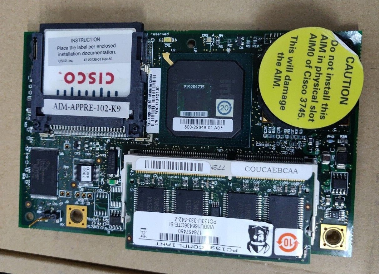 Cisco AIM-APPRE-102-K9 73-7790-09 Router Advanced Integration Module 
