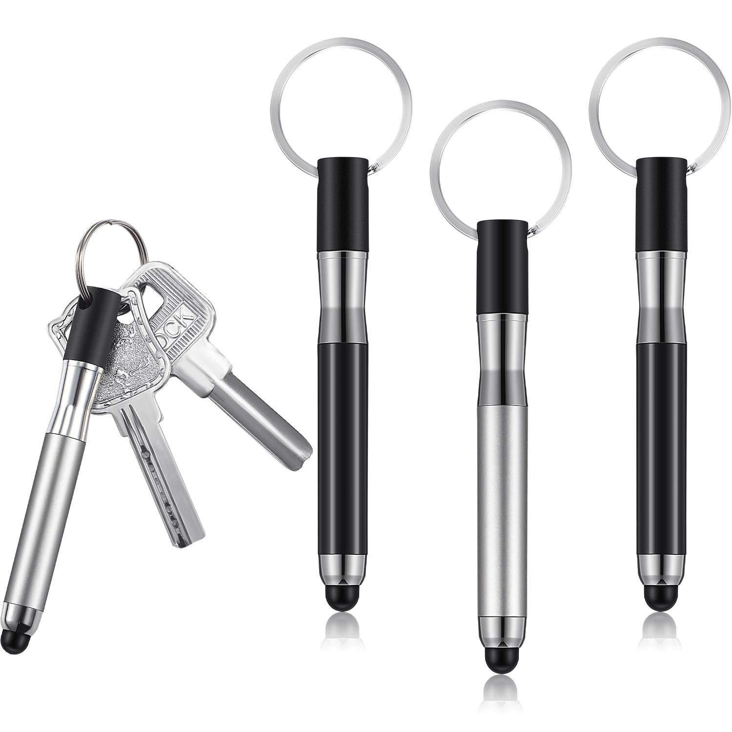 4 Pcs Mini Stylus Pen with Keychain for Touchscreen | Capacitive Tip, Compatible