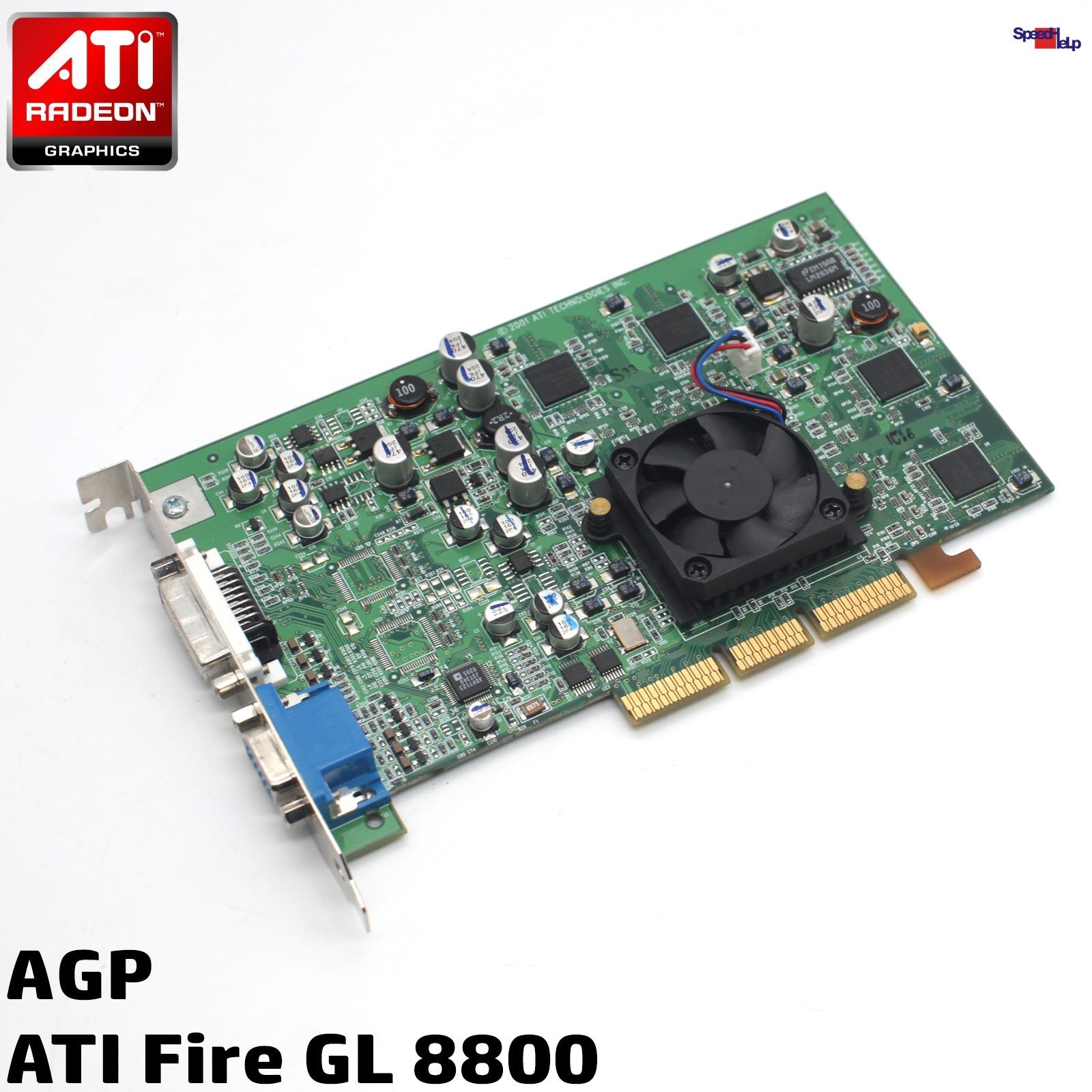 PROFi ATI FireGL 8800 128MB AGP Graphics Card for Old Games & AutoCAD
