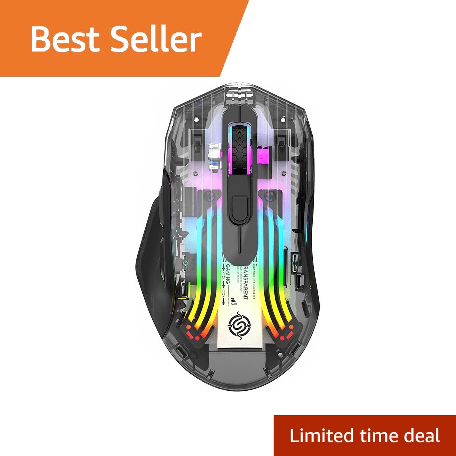 Attoe Bluetooth Wireless Gaming Mouse Black