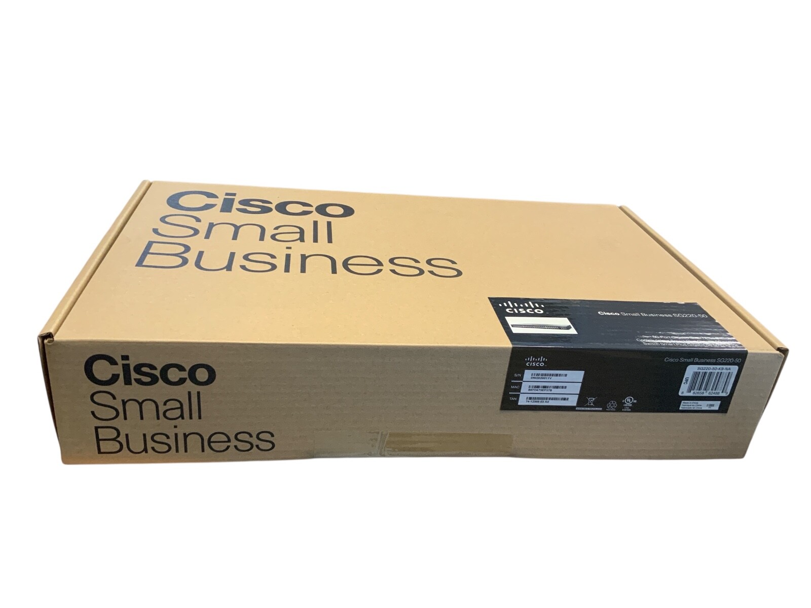 Cisco SG220-50-K9-NA 50-Port Gigabit Smart Switch Managed 48 RJ45 + 2 SFP