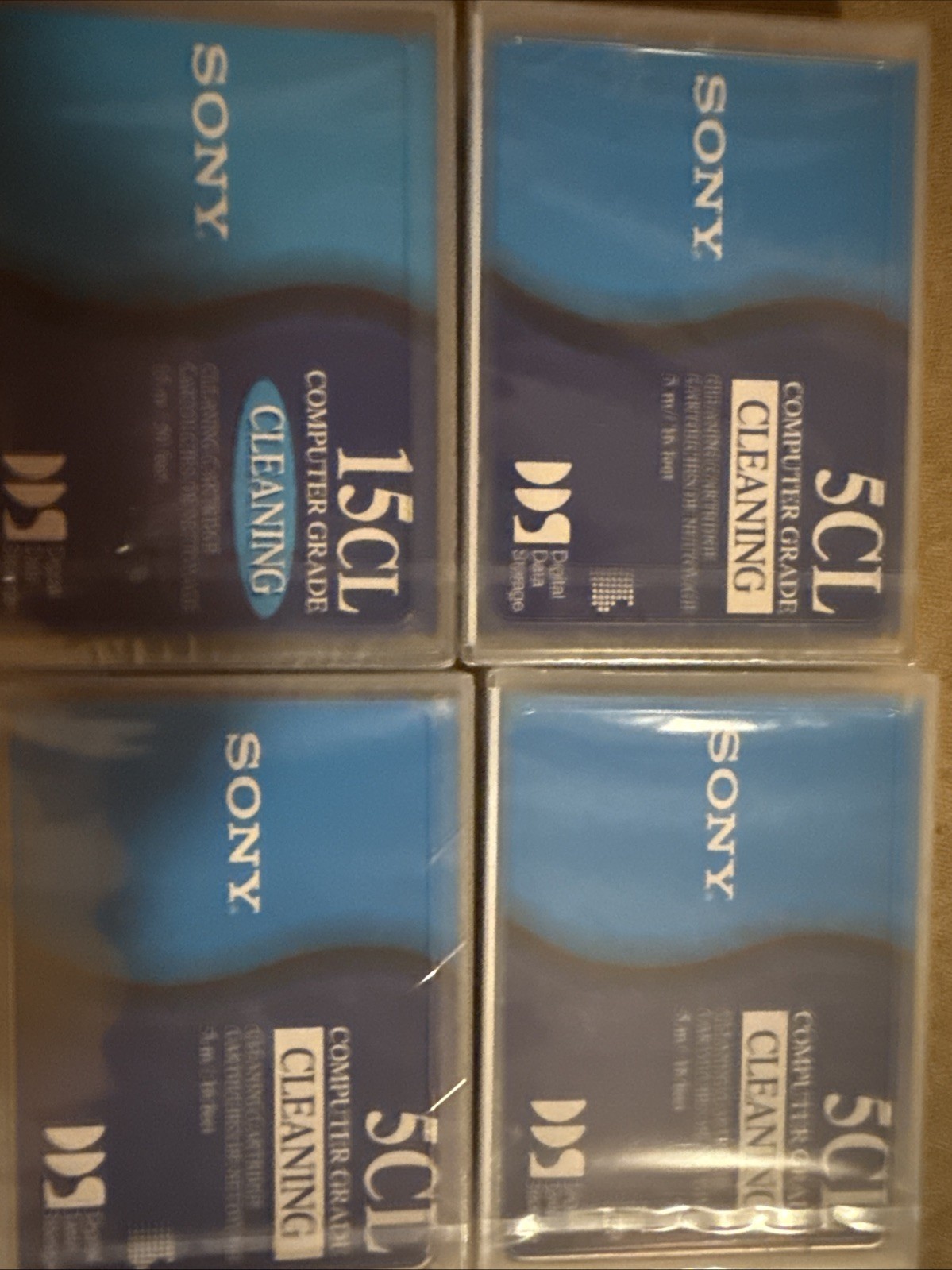 1 Sony 15CL and 3 5CL Lot Sealed Computer Grade Cleaning