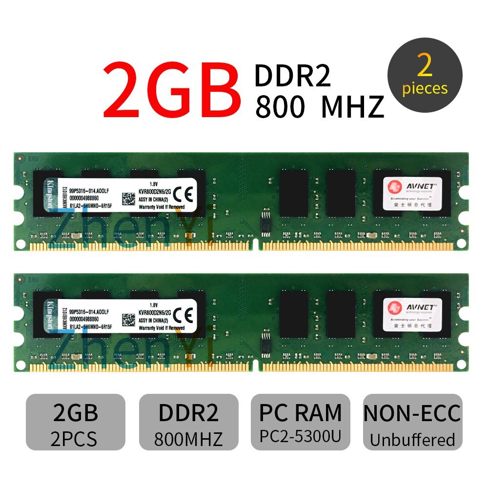 4GB KIT 2x 2GB Memory RAM for DELL OPTIPLEX 160 330 360 740 745 755 760 960 960D