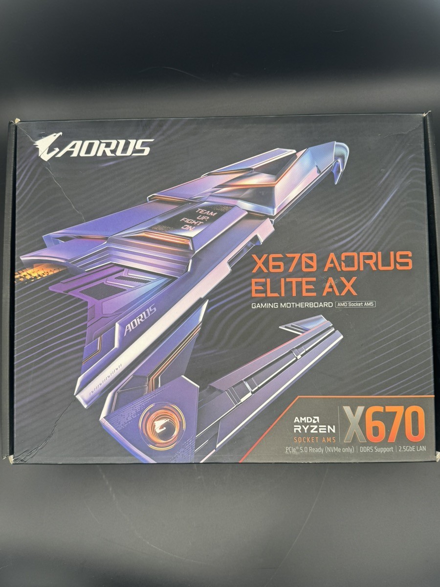 GIGABYTE X670 AORUS ELITE AX AM5 DDR5 ATX MOTHERBOARD WIFI 6E OPEN B (J03030589)