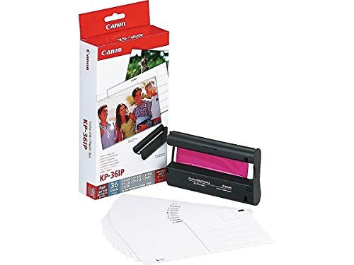 CANON® KP-36IP TRI-COLOR INK CARTRIDGE AND PHOTO PAPER KIT, 7737A001 - BLACK