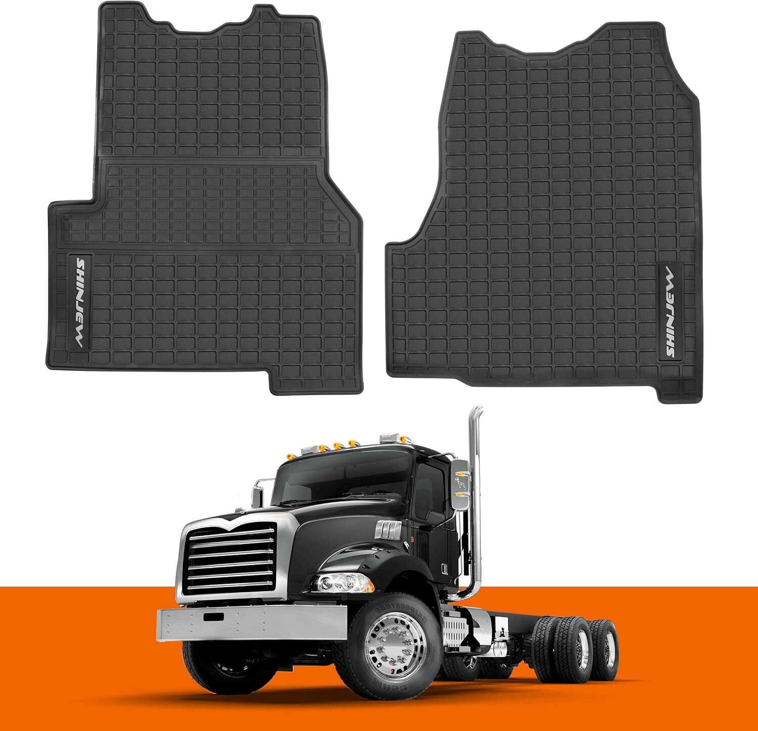 Floor Mats Compatible with Mack Granite 2013-2023,Pinnacle 2013-2023,Anthem 201.