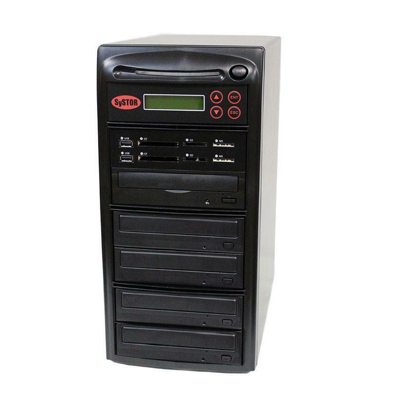 Systor Multi Media PLUS - USB SD CF Backup to 4 Blu-ray BD Duplicator 2 YR WRNT