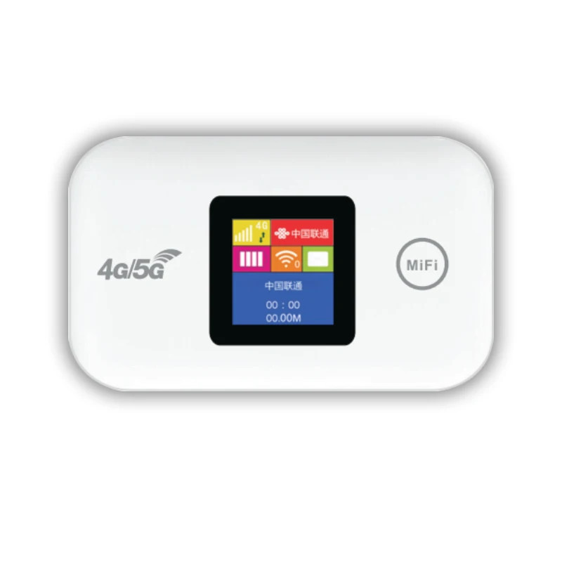 Portable 4G 5G Mobile WiFi Hotspot MiFi Router 2100mAh Battery White