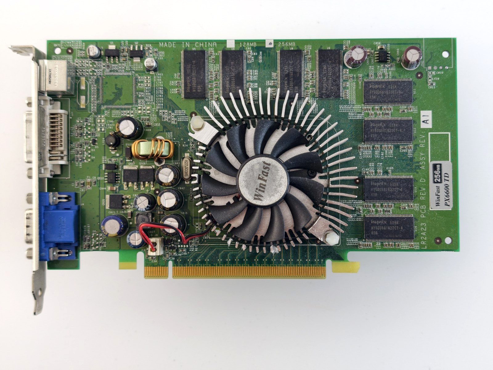 Leadtek WinFast 256 MB PX6600 TD, DVI, VGA TV-out, PCI Express