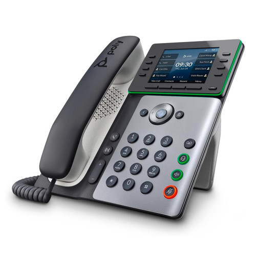Poly Edge E350 IP Desk Phones Easy to Install WiFi- line Supporting 82M89AA