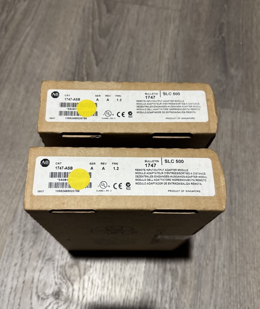 Surplus Sealed Allen Bradley 1747-ASB Series A SLC 500 Remote I/O Adapter Module