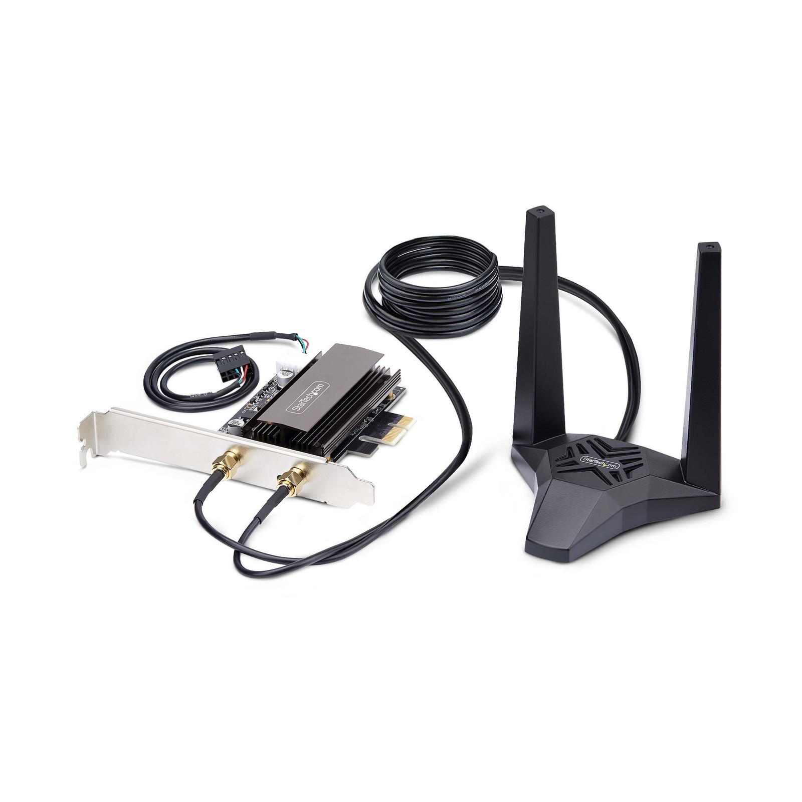 StarTech Wi-Fi 6E PCIe Network Card, Windows/Linux Black