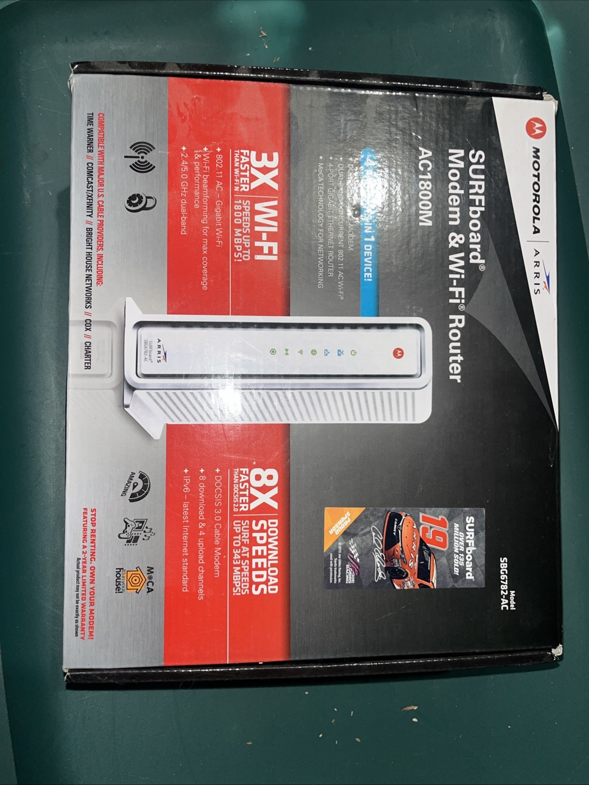 Motorola ARRIS SBG6782-AC 1800M SURFboard DOCSIS 3.0 Modem & Wi-Fi Router