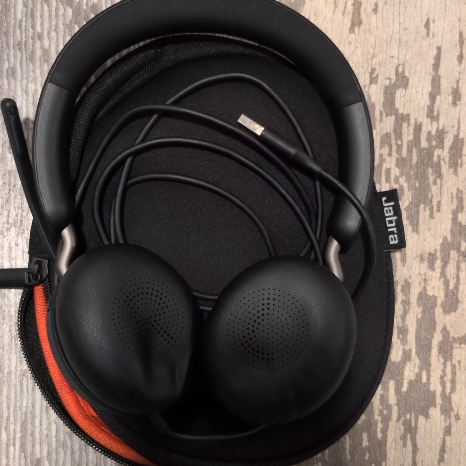 Jabra Evolve2 40 Wired USB On-Ear Headset Boom Mic Black Double