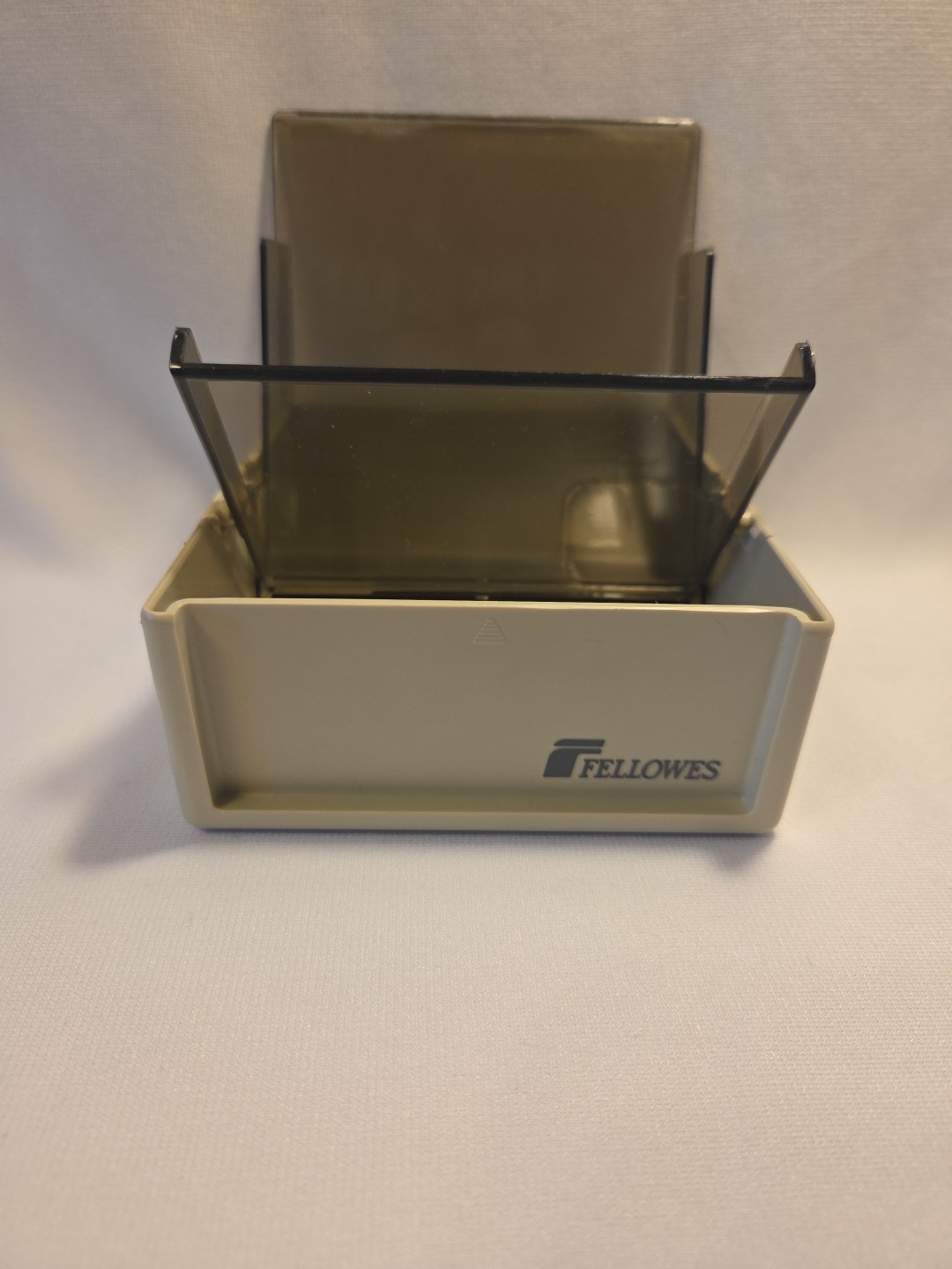 Vintage Fellowes Fan File Flip Up 3.5" PC Disk Diskette Storage Container 96035