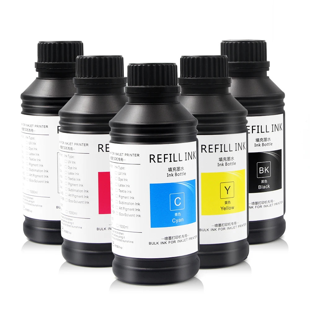 Super Scratch-resistance LED UV Curable Ink for Konica EFI H1625 Inkjet Printer