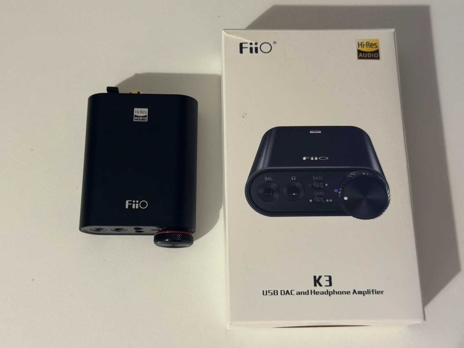 FiiO K3 USB-C DAC Headphone Amplifier for PC Laptop Coaxial Optical Tested Original Box