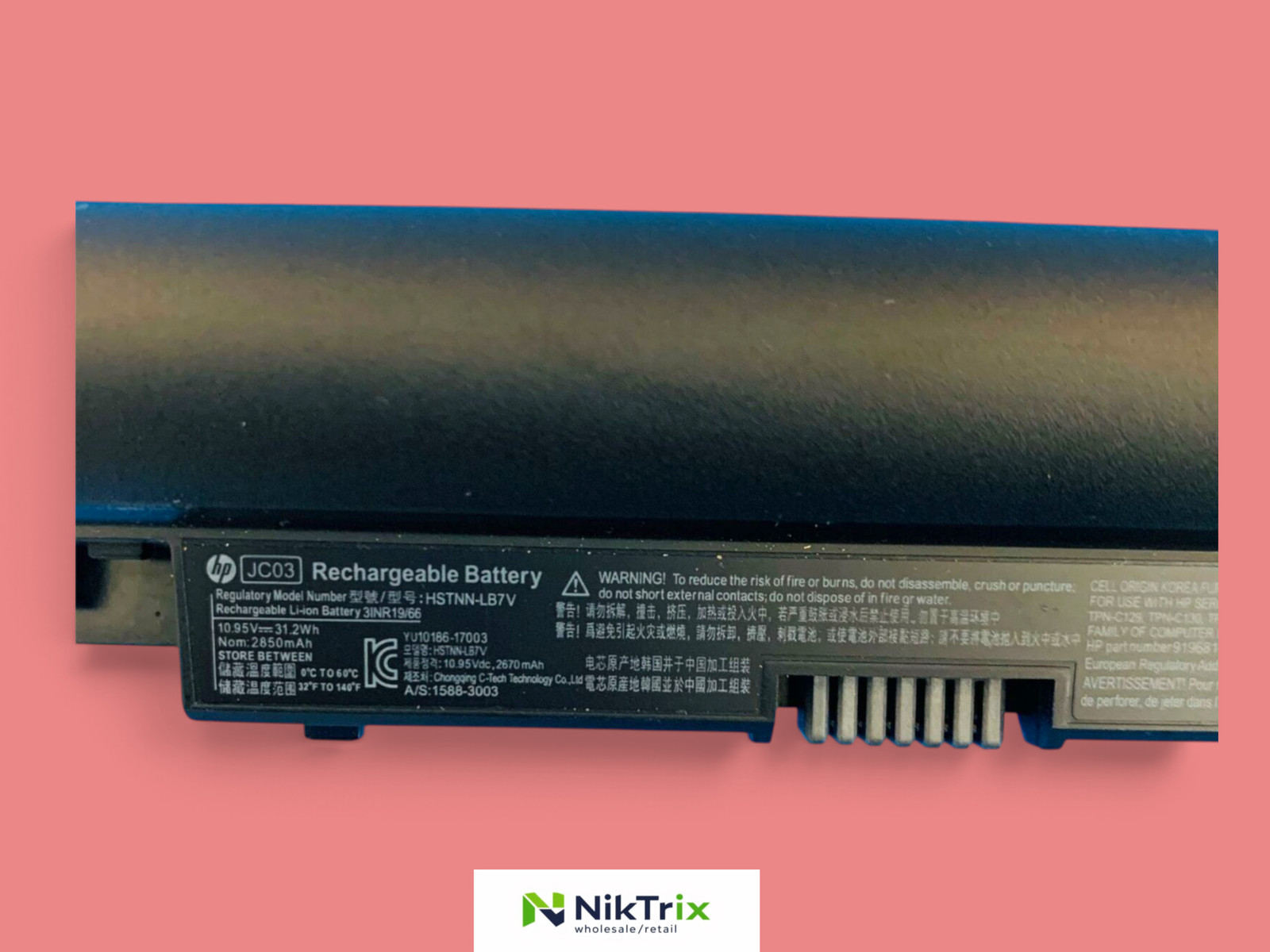 JC03 HSTNN-LB7V HP Battery For HP 15-bs 15-bs212wm 10.95V 31.2Wh 919700-850